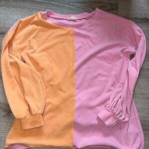 BiBi Vibrant Pink and Orange Top